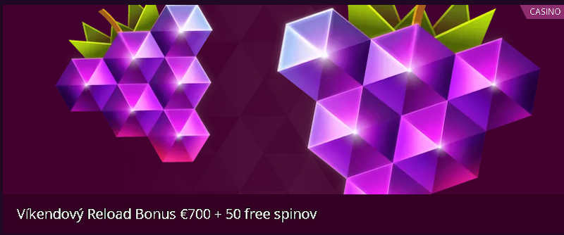 Malina Casino top bonus pre Slovákov