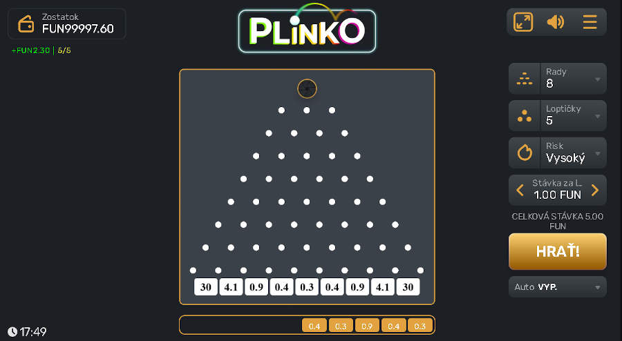 Plinko MALINA CASINO