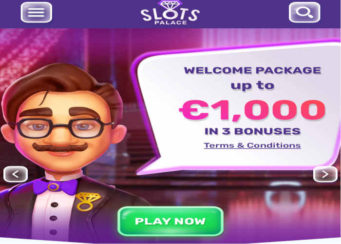 Zahraničné online kasína pre Slovákov – Slots Palace ponúka vstupný bonus až 1 000 €!