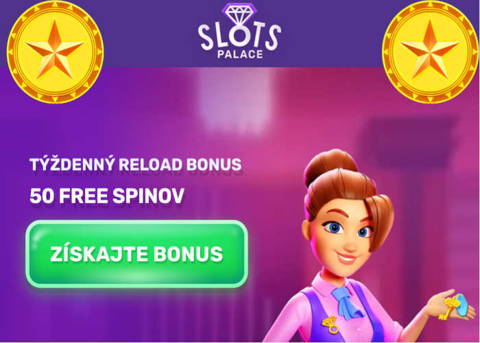 50 Free spinov zdarma RELOAD pre slovákov