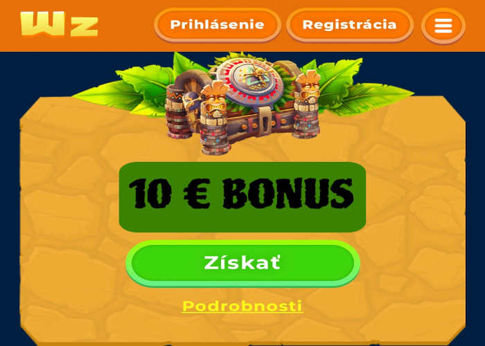 Wazamba – zahraničné kasino Zdarma Bonus – 10 Euro