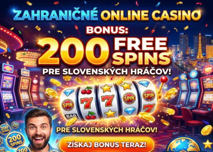 zahraničné bonusy 200 free spinov.